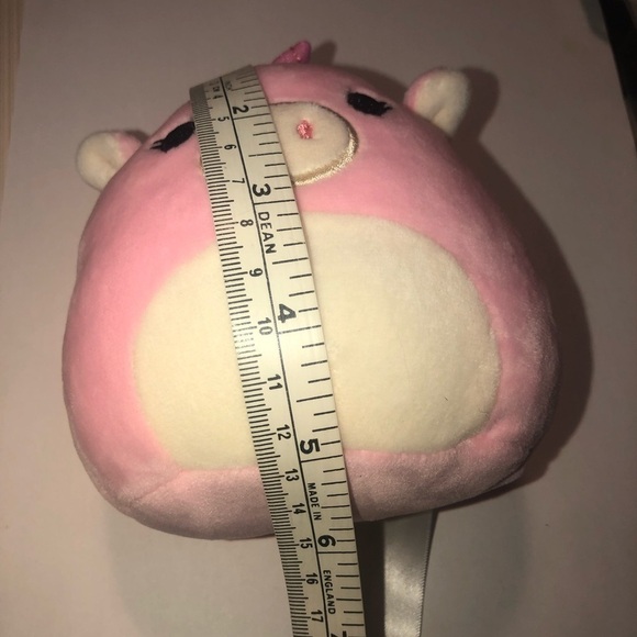 squishmallow Zoe the Pink Pig Unicorn Stuffie Plush Toy Kellytoy 5” - Picture 4 of 4